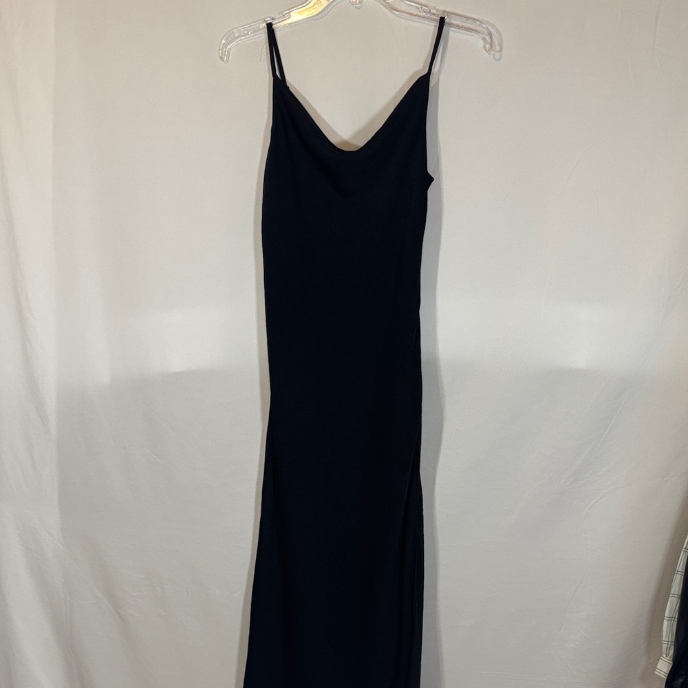 Topshop size 2 Black Satin slip Dress